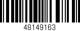 Código de barras (EAN, GTIN, SKU, ISBN): '48149163'