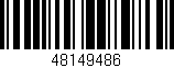 Código de barras (EAN, GTIN, SKU, ISBN): '48149486'