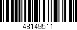 Código de barras (EAN, GTIN, SKU, ISBN): '48149511'