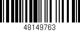 Código de barras (EAN, GTIN, SKU, ISBN): '48149763'
