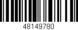 Código de barras (EAN, GTIN, SKU, ISBN): '48149780'
