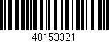 Código de barras (EAN, GTIN, SKU, ISBN): '48153321'