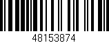 Código de barras (EAN, GTIN, SKU, ISBN): '48153874'