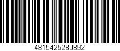 Código de barras (EAN, GTIN, SKU, ISBN): '4815425280892'