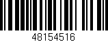 Código de barras (EAN, GTIN, SKU, ISBN): '48154516'