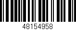 Código de barras (EAN, GTIN, SKU, ISBN): '48154958'