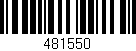 Código de barras (EAN, GTIN, SKU, ISBN): '481550'