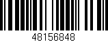 Código de barras (EAN, GTIN, SKU, ISBN): '48156848'