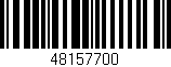 Código de barras (EAN, GTIN, SKU, ISBN): '48157700'