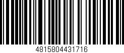 Código de barras (EAN, GTIN, SKU, ISBN): '4815804431716'