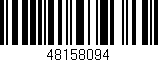 Código de barras (EAN, GTIN, SKU, ISBN): '48158094'