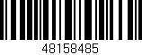 Código de barras (EAN, GTIN, SKU, ISBN): '48158485'