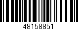 Código de barras (EAN, GTIN, SKU, ISBN): '48158851'