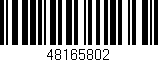 Código de barras (EAN, GTIN, SKU, ISBN): '48165802'