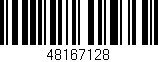 Código de barras (EAN, GTIN, SKU, ISBN): '48167128'