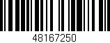 Código de barras (EAN, GTIN, SKU, ISBN): '48167250'