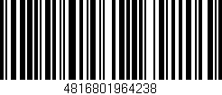 Código de barras (EAN, GTIN, SKU, ISBN): '4816801964238'