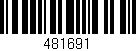 Código de barras (EAN, GTIN, SKU, ISBN): '481691'