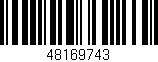Código de barras (EAN, GTIN, SKU, ISBN): '48169743'