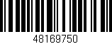 Código de barras (EAN, GTIN, SKU, ISBN): '48169750'