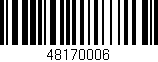 Código de barras (EAN, GTIN, SKU, ISBN): '48170006'