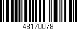 Código de barras (EAN, GTIN, SKU, ISBN): '48170078'