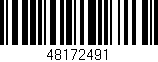Código de barras (EAN, GTIN, SKU, ISBN): '48172491'