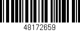 Código de barras (EAN, GTIN, SKU, ISBN): '48172659'