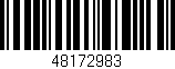 Código de barras (EAN, GTIN, SKU, ISBN): '48172983'