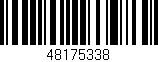 Código de barras (EAN, GTIN, SKU, ISBN): '48175338'