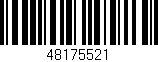 Código de barras (EAN, GTIN, SKU, ISBN): '48175521'