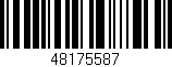 Código de barras (EAN, GTIN, SKU, ISBN): '48175587'
