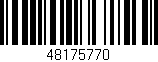 Código de barras (EAN, GTIN, SKU, ISBN): '48175770'