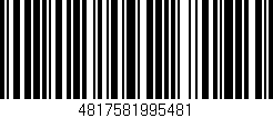 Código de barras (EAN, GTIN, SKU, ISBN): '4817581995481'