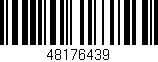 Código de barras (EAN, GTIN, SKU, ISBN): '48176439'