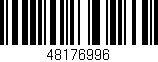 Código de barras (EAN, GTIN, SKU, ISBN): '48176996'