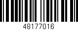 Código de barras (EAN, GTIN, SKU, ISBN): '48177016'