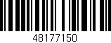 Código de barras (EAN, GTIN, SKU, ISBN): '48177150'