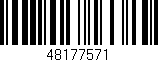Código de barras (EAN, GTIN, SKU, ISBN): '48177571'