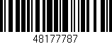 Código de barras (EAN, GTIN, SKU, ISBN): '48177787'