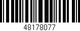 Código de barras (EAN, GTIN, SKU, ISBN): '48178077'