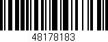 Código de barras (EAN, GTIN, SKU, ISBN): '48178183'