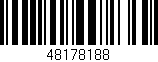 Código de barras (EAN, GTIN, SKU, ISBN): '48178188'