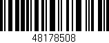 Código de barras (EAN, GTIN, SKU, ISBN): '48178508'
