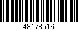 Código de barras (EAN, GTIN, SKU, ISBN): '48178516'