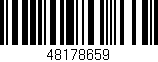 Código de barras (EAN, GTIN, SKU, ISBN): '48178659'