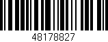 Código de barras (EAN, GTIN, SKU, ISBN): '48178827'