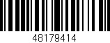Código de barras (EAN, GTIN, SKU, ISBN): '48179414'