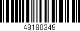 Código de barras (EAN, GTIN, SKU, ISBN): '48180349'