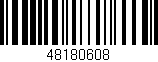 Código de barras (EAN, GTIN, SKU, ISBN): '48180608'